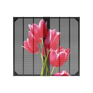 High Definition Led Grid Screen Full Color Indoor Mesh Transparent Grille Screen
