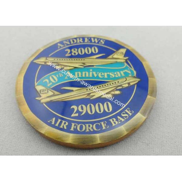 3D Metal Copper / Zinc Alloy / Pewter Personalized Air Force One Coin for Awards, with Laser Engraved