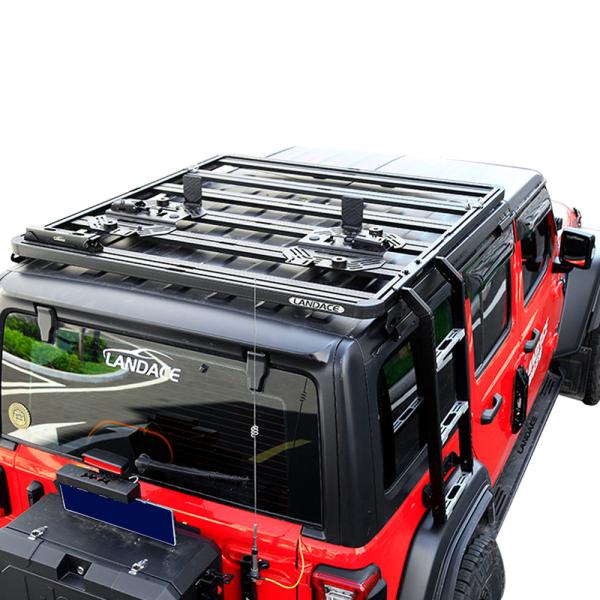 Quality Mechanical Black Car Ladder Racks for WranglerJK WranglerJL JEEP Enhanced Performance wholesale