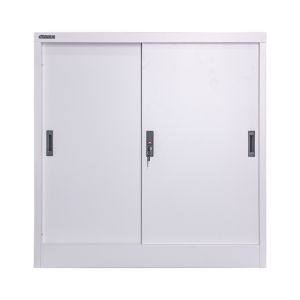 China Sliding Door File Cabinet One Shelf Metal Office Cupboard on sale