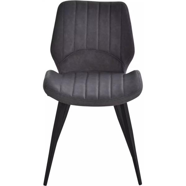 Quality Banquet Leather Padded Dining Chairs Ergonomic Back Impact Resistance wholesale