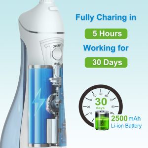 300ML Cordless Portable Teeth Cleaning Dental Oral Irrigator Electric Water