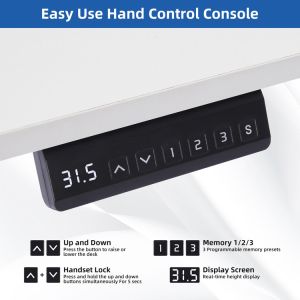 Home Office Electric Standing Desk with Custom Single Motor Compact and