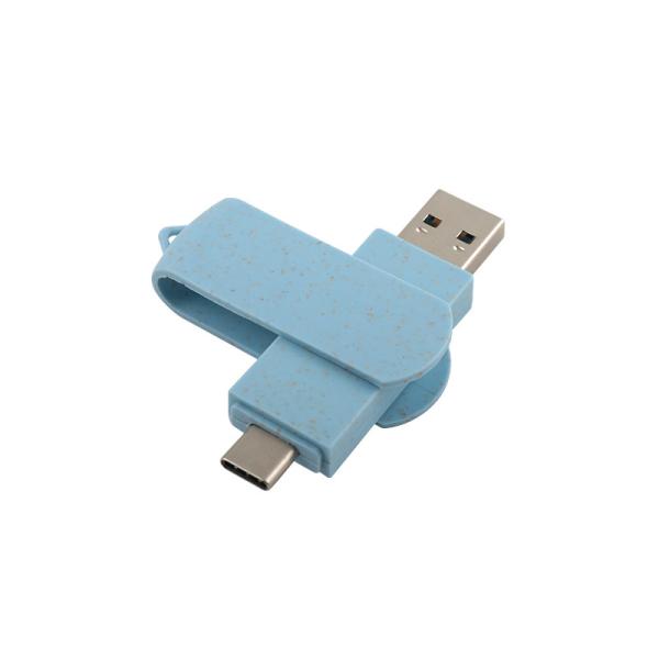 Quality Recyclable Materials USB Flash Drive With Type C U Disk For Data Storage wholesale