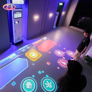 Durable Construction Mobile Interactive Floor Projection Solution Commercial Use