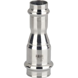 China 22*15mm Galvanized Stainless Steel Reducing Coupling Zinc Plated Double Press on sale