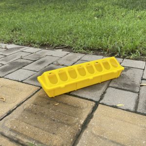 Weather Resistant Rectangle Poultry Feeding Trough No Sharp Edges Rectangular