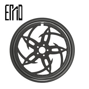 China INCA LG-14 Aluminum Harley Rims Custom Motorcycle Wheel Black on sale