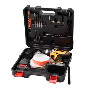 21Volt Cordless Power Tools Combo Kits 41PCS Lithium Ion Battery Operated Drill