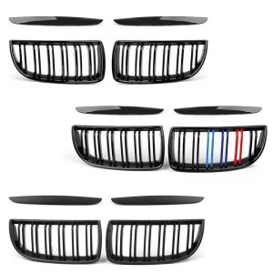 Cheap Custom OE NO. Matte Black Double Slat Line Front Grille for BMW E90 E91 M POWER Style for sale