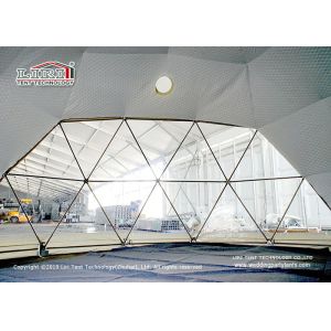 China 3-60M Big Glamping Geodesic Dome Tents With Self - Cleaning Ability on sale