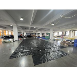 20x27ft PVC Tarpaulin Fabric Heavy Duty Vinyl Coated Fabric Flatbed Steel Lumber