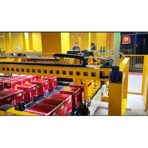 Customized Double-Lane Case Palletizer with Paper Separators for Bottled Water