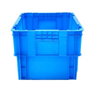 Stackable Plastic Moving Box Crate Industrial Plastic Produce Crates 595x395x300