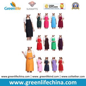100%Polyester advertise apron assorted colors customized logo available for