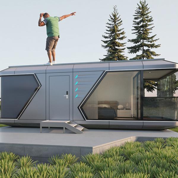 Year-Round Comfort and Portability Space Capsule House with Thermal Insulation