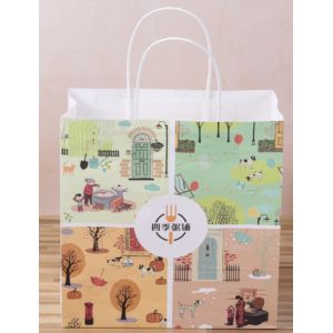 Embossed Printing Paper Bag 250gsm Printed Paper Carrier Bags