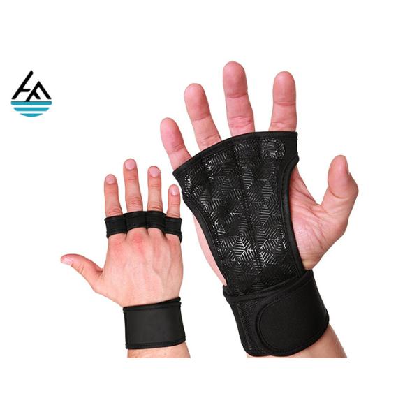 Quality Waterproof Neoprene Weightlifting Wrist Wrap With Leather Hand Grip wholesale