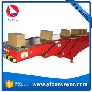 3 stages telescopic Belt Conveyor for Loading Unloading all size of trucks