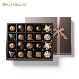 XL Packaging Custom Luxury Boxes Simple Red or Black Customized Chocolate Rigid