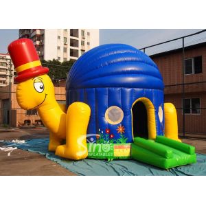 Commercial grade kids big turtle inflatable bouncer made of 0.55mm pvc tarpaulin