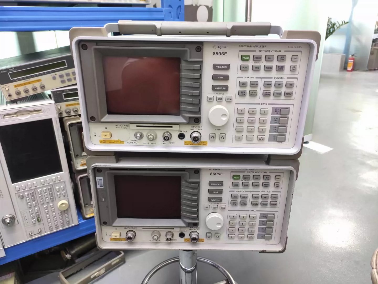 HP Agilent 8595E 6.5 GHz RF Portable Spectrum Analyzer 16.4 kg Weight