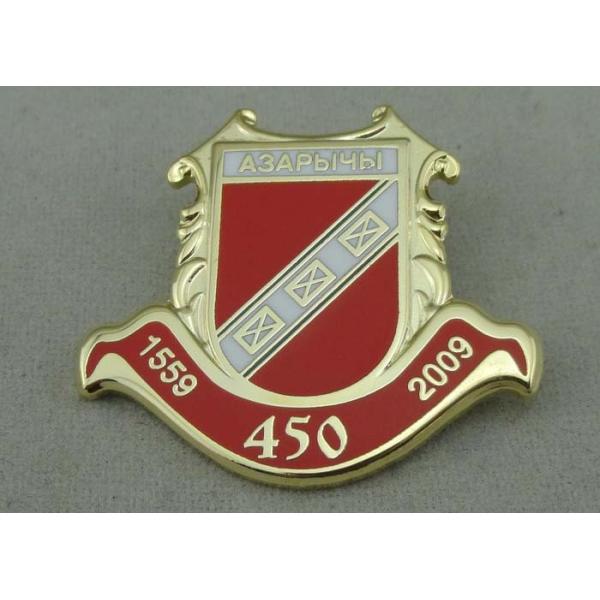 Quality Army Brass Hard Enamel Pin With Brooch Gold Plating 1.5 mm wholesale