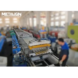 Embossed Concrete Bonding Metal Deck Floor Roll Forming Machine With Electric