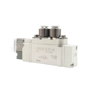 SMC SY3420-6LZD-C4 Pneumatic Solenoid Valve DC12V 3 Position Exhaust Center Port