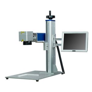 China 80khz Handheld Metal Engraving Machine , 2A Fiber Laser Engraver on sale