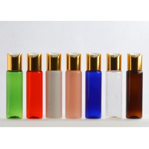 No Leaking Empty Plastic Pump Bottles 30ml Aluminum Press Caps Multi Colors