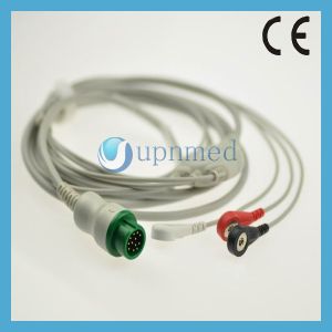 Cheap Mindray T5 One piece 3-lead ECG Cable with leadwires for sale