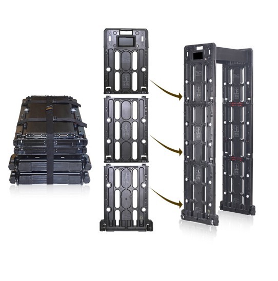 Folding Metal Detector Gate Metal Detector Walk Through Super Scanner Metal
