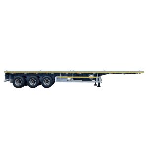 CIMC 50T 12500*2500*1530mm 12r22.5 Leaf Spring Suspension Lowbed Flatbed