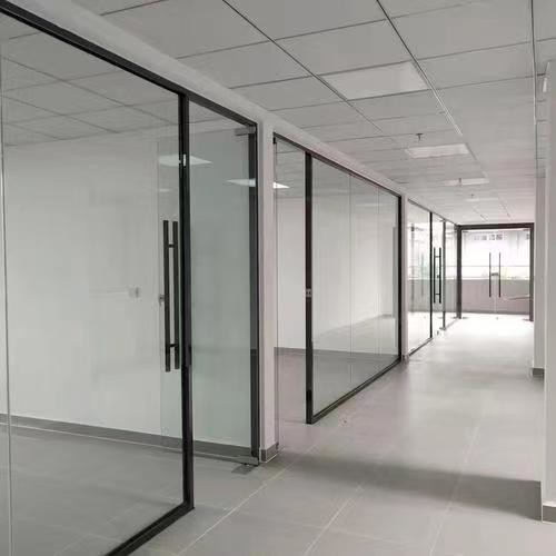 Quality Modern Glass Partition System with Customizable Height for Indoor Spaces wholesale