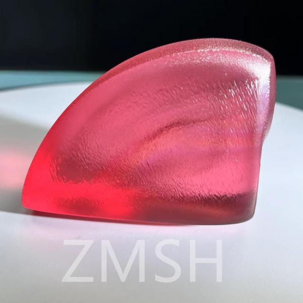 Paparacha sapphire raw gemstone lab-made orange pink sapphire gemstone Mohs