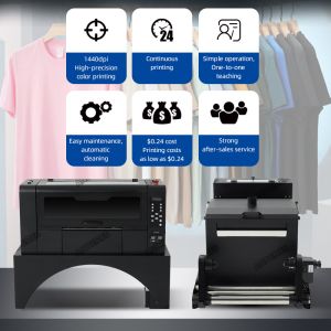 Xp600 Dual Head Dtf Printer Digital With White Ink T-Shirt Printing 42cm