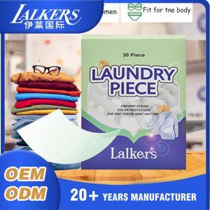 Customized Lalkers Laundry Sheet Soap Home And Travel Use Dissolving Laundry