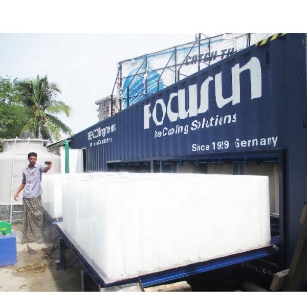 Quality Stainless Steel 304 Direct Cooling System 40HQ Containerized Block Ice Making Machine wholesale