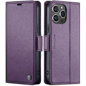 QLTYPRI Wallet Cover for iPhone 13/14, [RFID-blocking] credit card slot holder