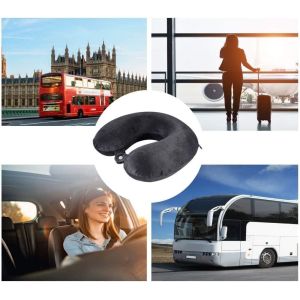 Skin Friendly U Shape Travel Pillow Easy Cleaning Convenient For Flight Journeys