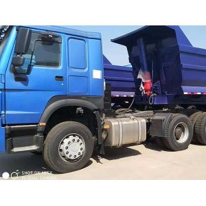 60T Tipper Semi Trailer 3 Axles Semi Flatbed Trailers Blue