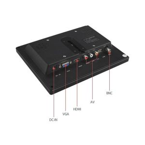 9~36VDC 800x480 8 Inch LCD CCTV Monitor With BNC AV HDMI USB