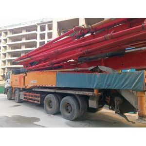 2014 San Y 56m Concrete Pump on Japanese Chassis Semi-Dry Shotcrete Type Used with 1
