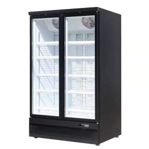 Double Door Commercial Restaurant Refrigerator 1350W Anti Collision