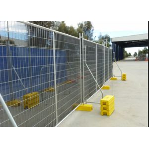 Galvanized Steel Metal Temporary Mesh Fence UV Protected Fashion Design