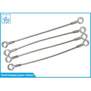 Cheap Silver 1.2mm Wire Rope Eye To Eye Galvanized Steel Lanyard Not For Lifting for sale