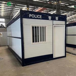 China Movable Prefabricated Foldable Container House Security Guard Box Fireproof on sale