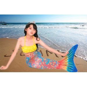 China 3PCS Sets Toddler Swimmable Mermaid Tail For Boys / Girls Flexible Elastic on sale