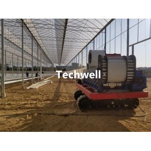 Cheap PLC Control Seamless Gutter Machine With Manaul Decoiler for sale